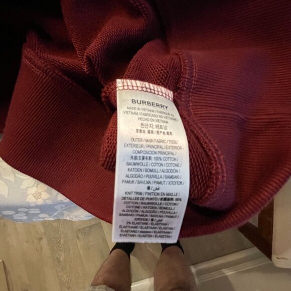 Burberry Acklow Men's Print Red Jersey Sweatshirt, all sizes, 100% Cotton - Picture 10 of 16